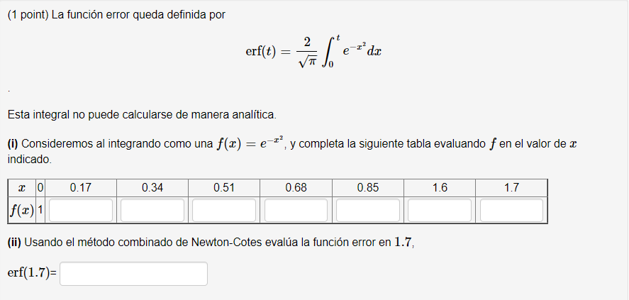 Solved The error function is defined by erf (t) = 2π −− | Chegg.com