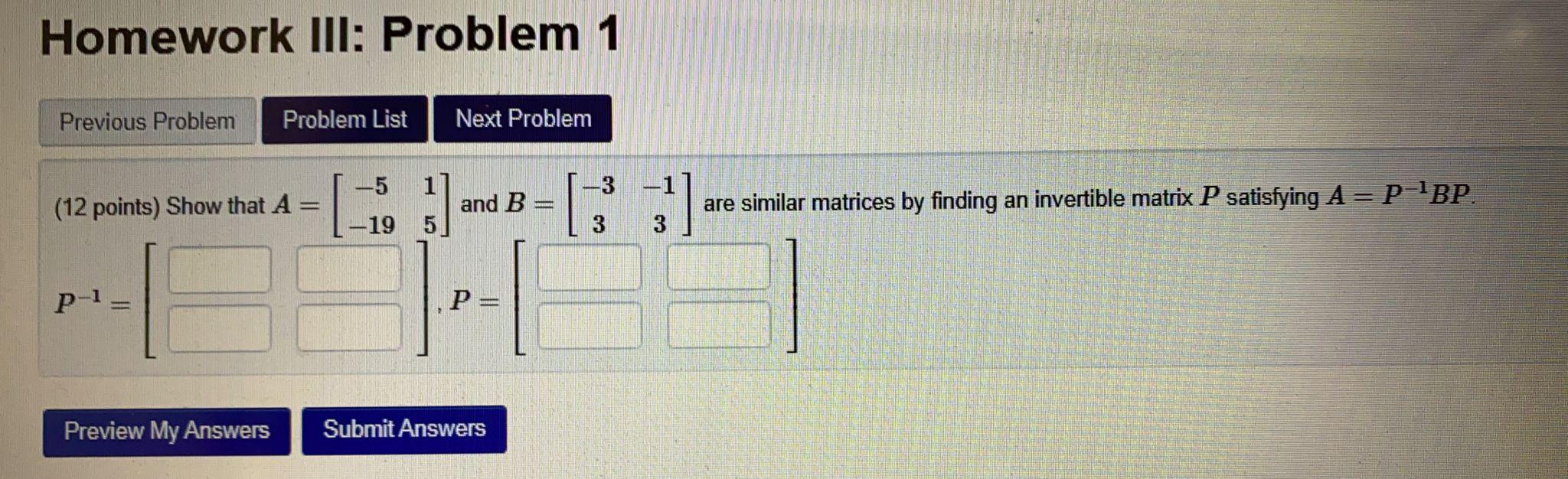 Solved Homework III: Problem 1 Previous Problem Problem List | Chegg.com