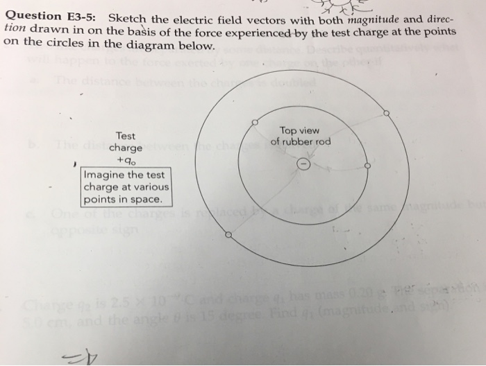 Solved Sketch the electric field vectors with both magnitude | Chegg.com