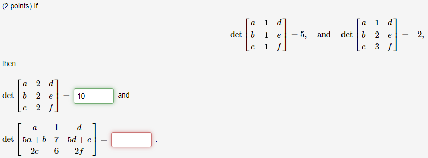 Solved (1 point) Let A [: 3 6 2 5 &] (a) Find the | Chegg.com