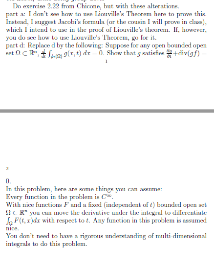 Exercise 2 22 Transport Theorem Let E Denote Th Chegg Com