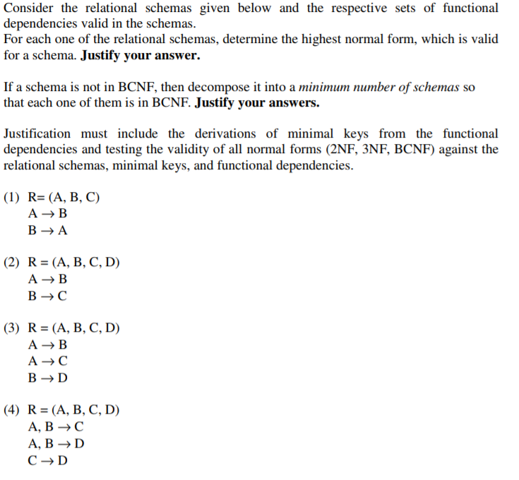 Solved Consider The Relational Schemas Given Below And The | Chegg.com