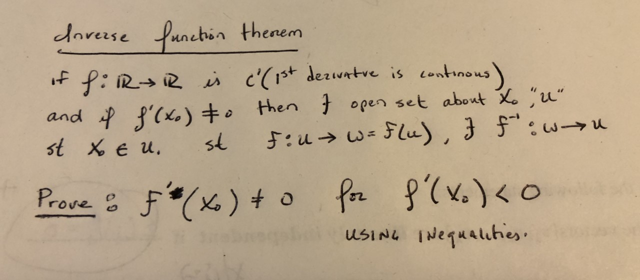 Solved Inverse Function Therem Of F 12r Is C Ist Dezintu Chegg Com