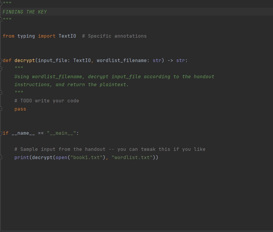 Solved Python Question: Finding the Key Background It has | Chegg.com