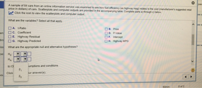 Solved What are the variables? Select all that apply A. | Chegg.com