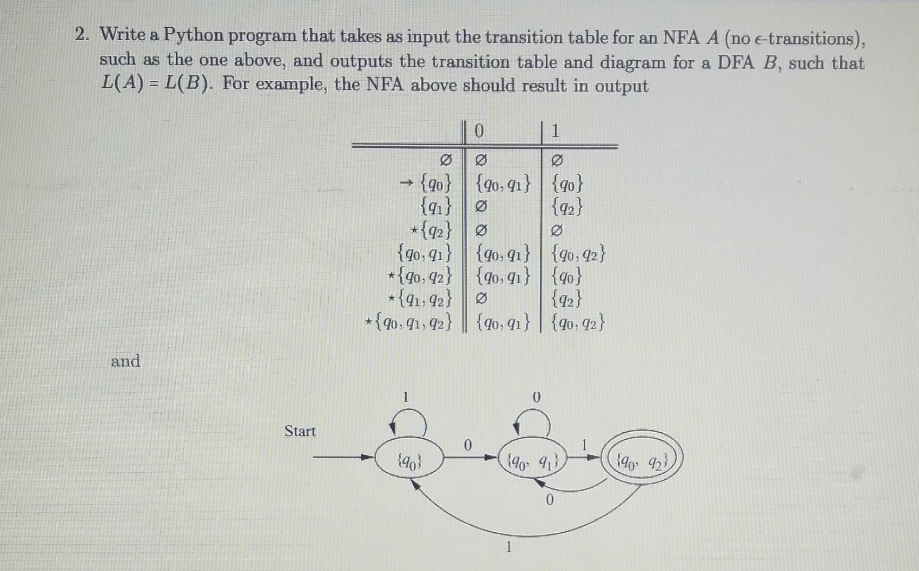 Solved Write a Python program that takes as input the | Chegg.com