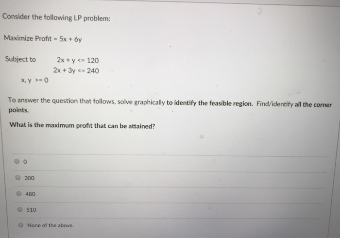 Solved Consider the following LP problem: Maximize | Chegg.com