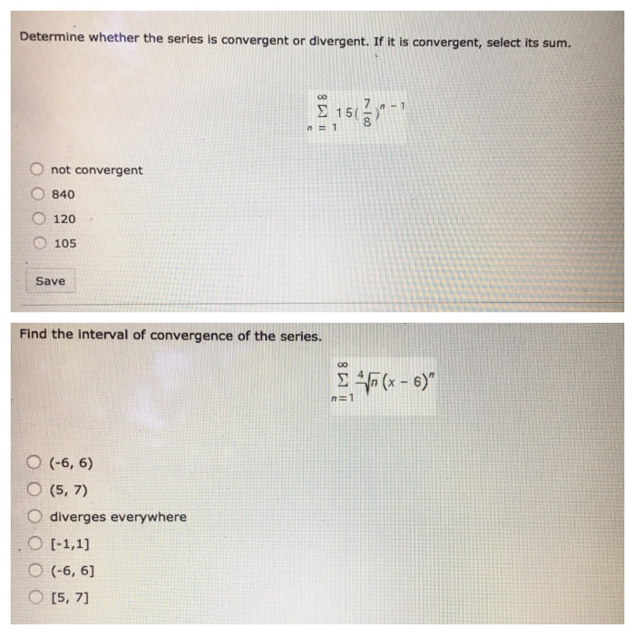 Solved Determine whether the series is convergent or | Chegg.com