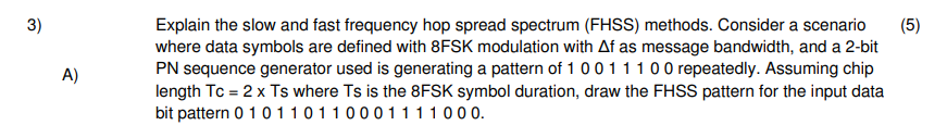 Solved Explain the slow and fast frequency hop spread | Chegg.com