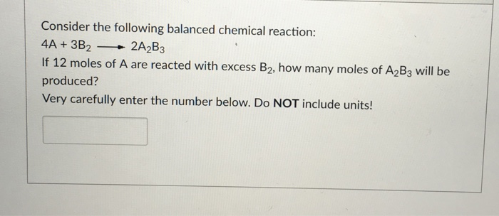 Solved Consider the following balanced chemical reaction: 4A | Chegg.com