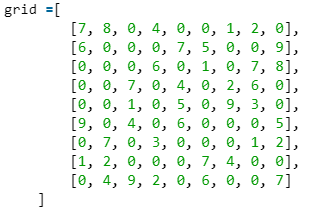 Solved python 3 code to generate a random Sudoku game in | Chegg.com