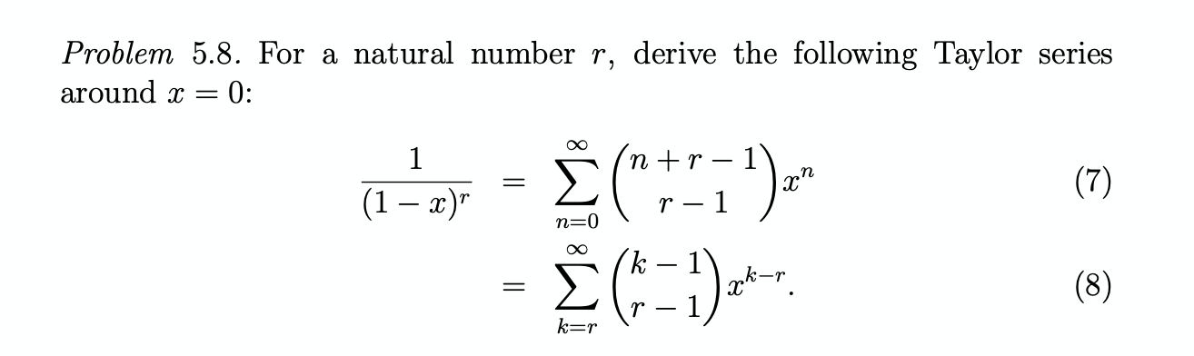 Solved Problem 5 7 Let K B N P I E A Binomial Di Chegg Com