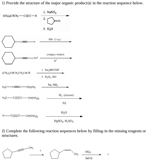 Solved Provide the structure of the major organic product(s) | Chegg.com