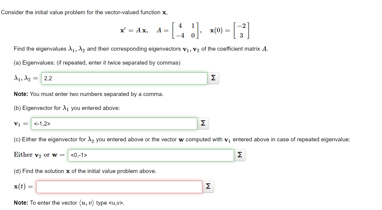 Solved Part D with the constants solved for in the final | Chegg.com
