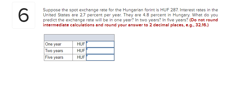 huf exchange