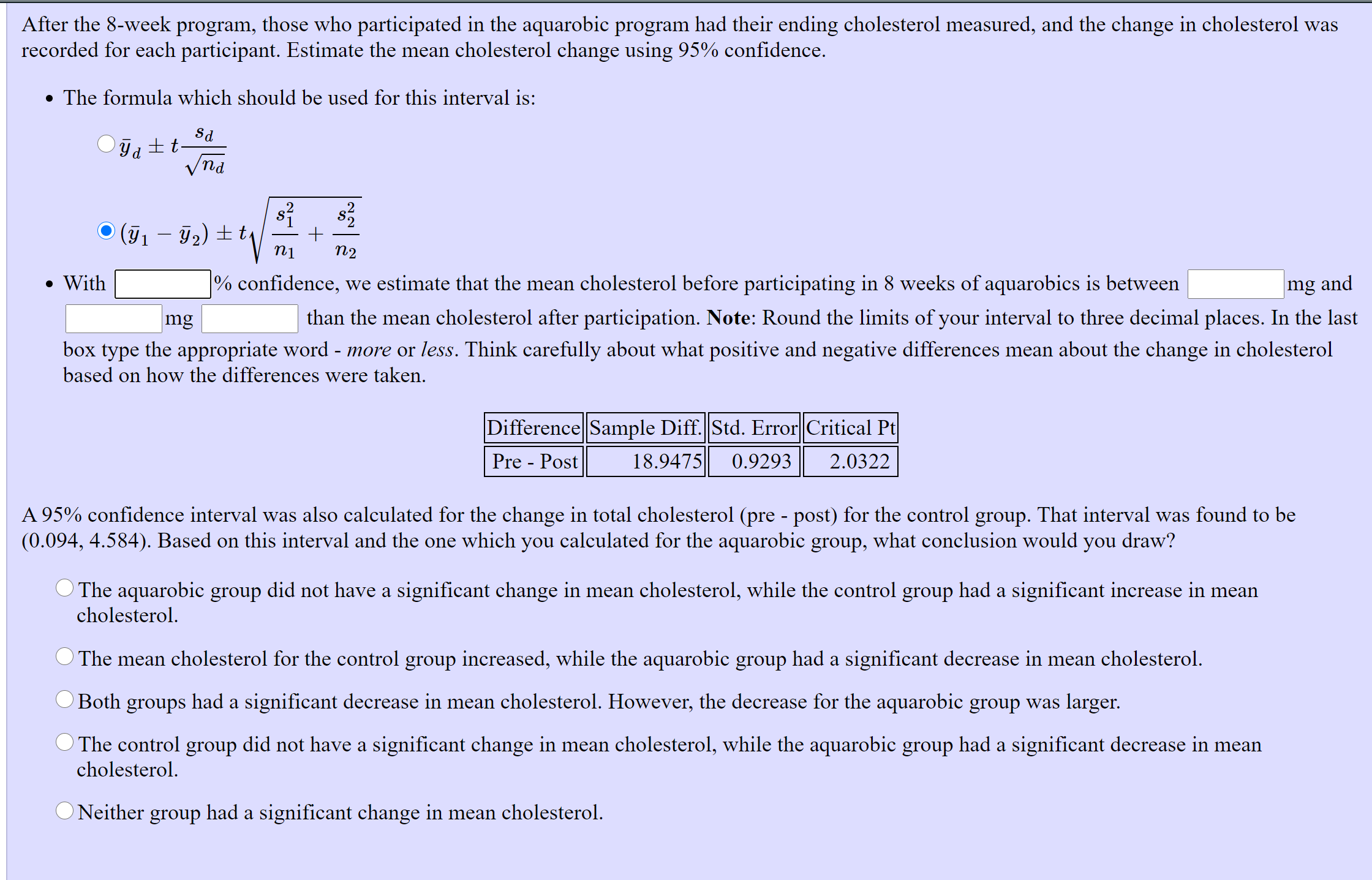 Solved Can you please show work and the formulas you're | Chegg.com