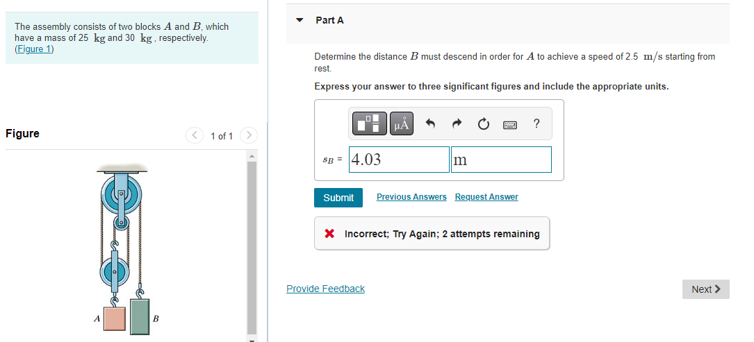 Solved The Assembly Consists Of Two Blocks A And B, Which | Chegg.com