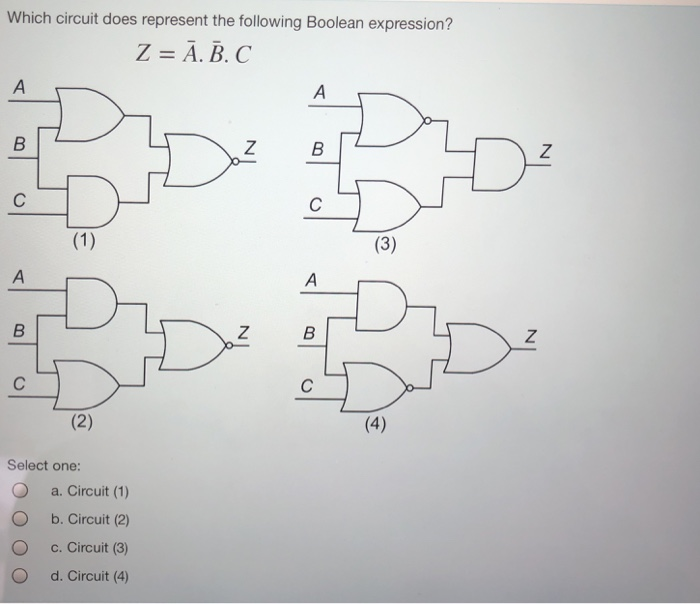 Solved Which logic gate can produce the same output as the | Chegg.com