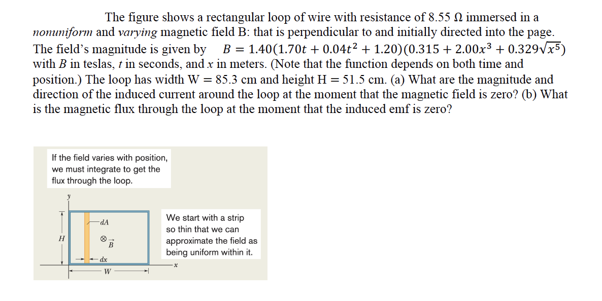 Solved The Figure Shows A Rectangular Loop Of Wire With | Chegg.com