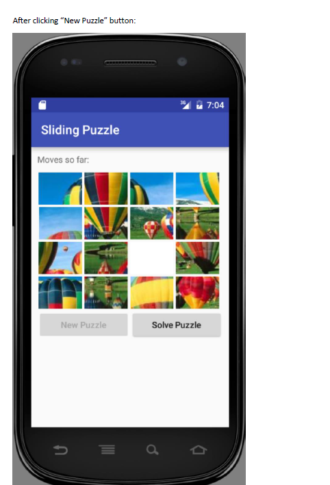 create a game slide-puzzle using android studio | Chegg.com