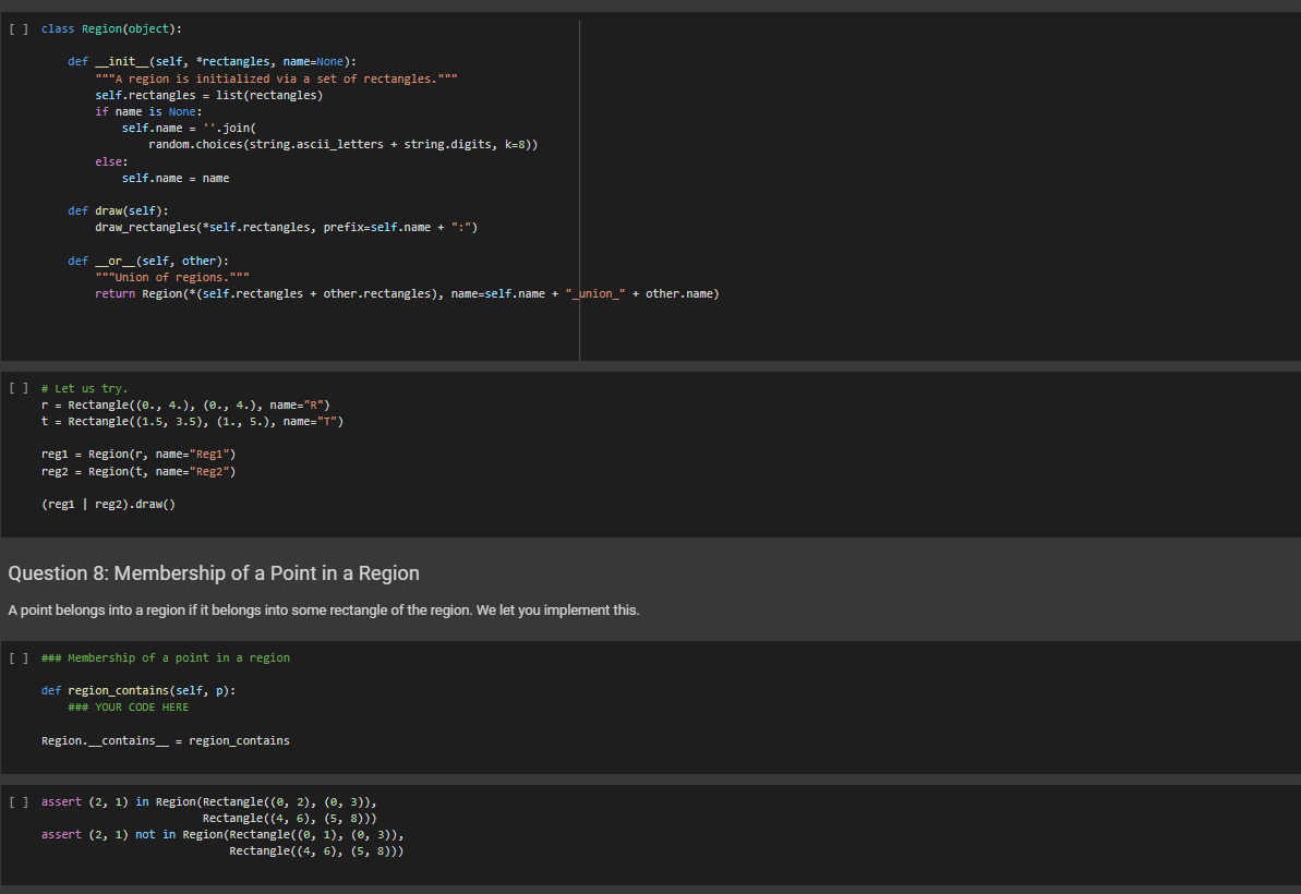 Need help on drawing rectangles in Python Code needs | Chegg.com
