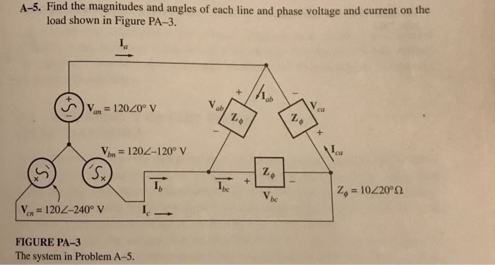 Solved A-5. Find the magnitudes and angles of each line and | Chegg.com