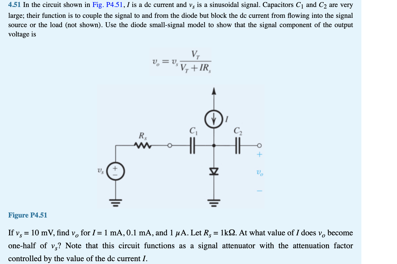 Solved 451 In The Circuit Shown In Fig P451 1 Is A Dc