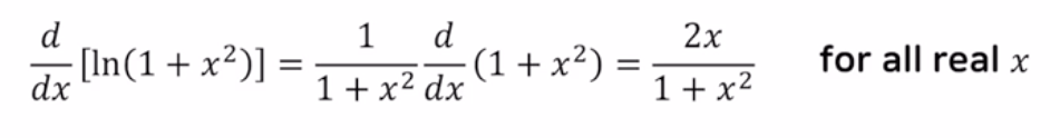 Solved I knew that d/dx (ln x) = 1/x but in this question, | Chegg.com