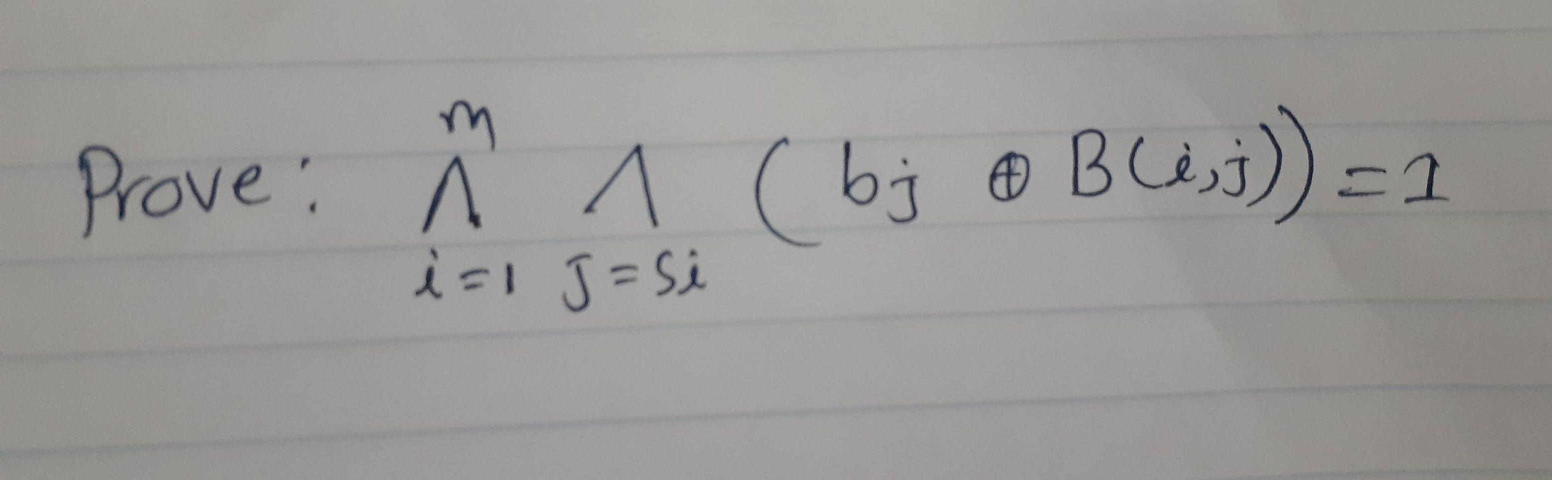 Prove F 1 Bj E Blesj M E 1 J S 1 E Chegg Com