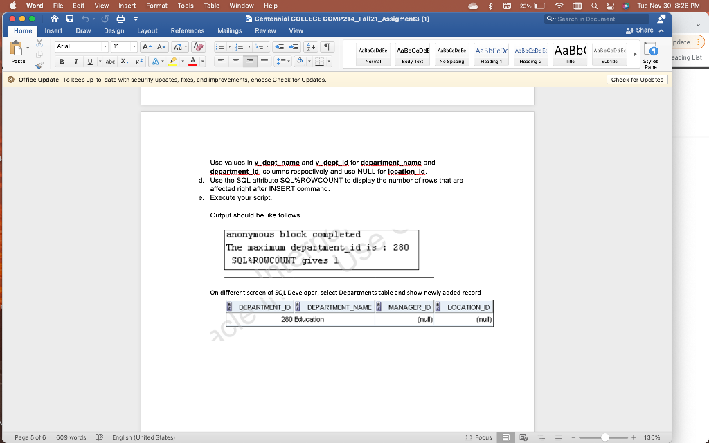 Solved 23% % THI Tue Nov 30 8:25 PM Word File Edit View | Chegg.com