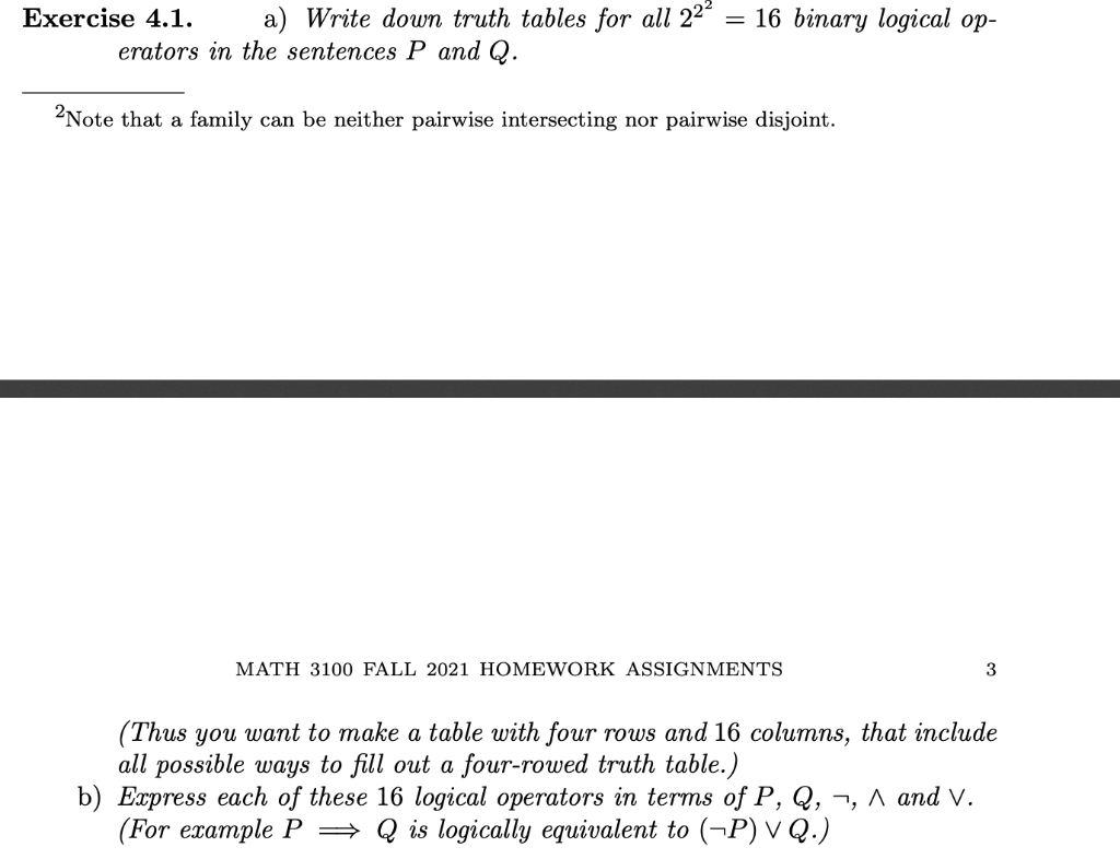 solved-exercise-4-1-a-write-down-truth-tables-for-all-222-chegg