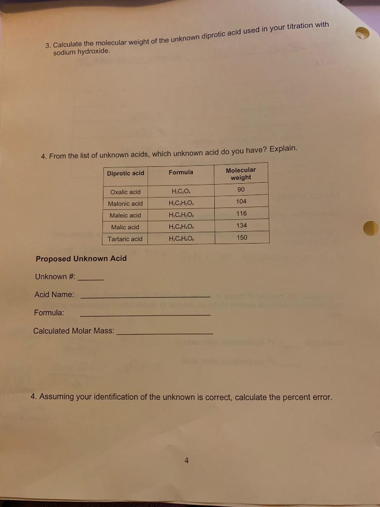 Solved Please help me with my Lab Report. We did a titration | Chegg.com