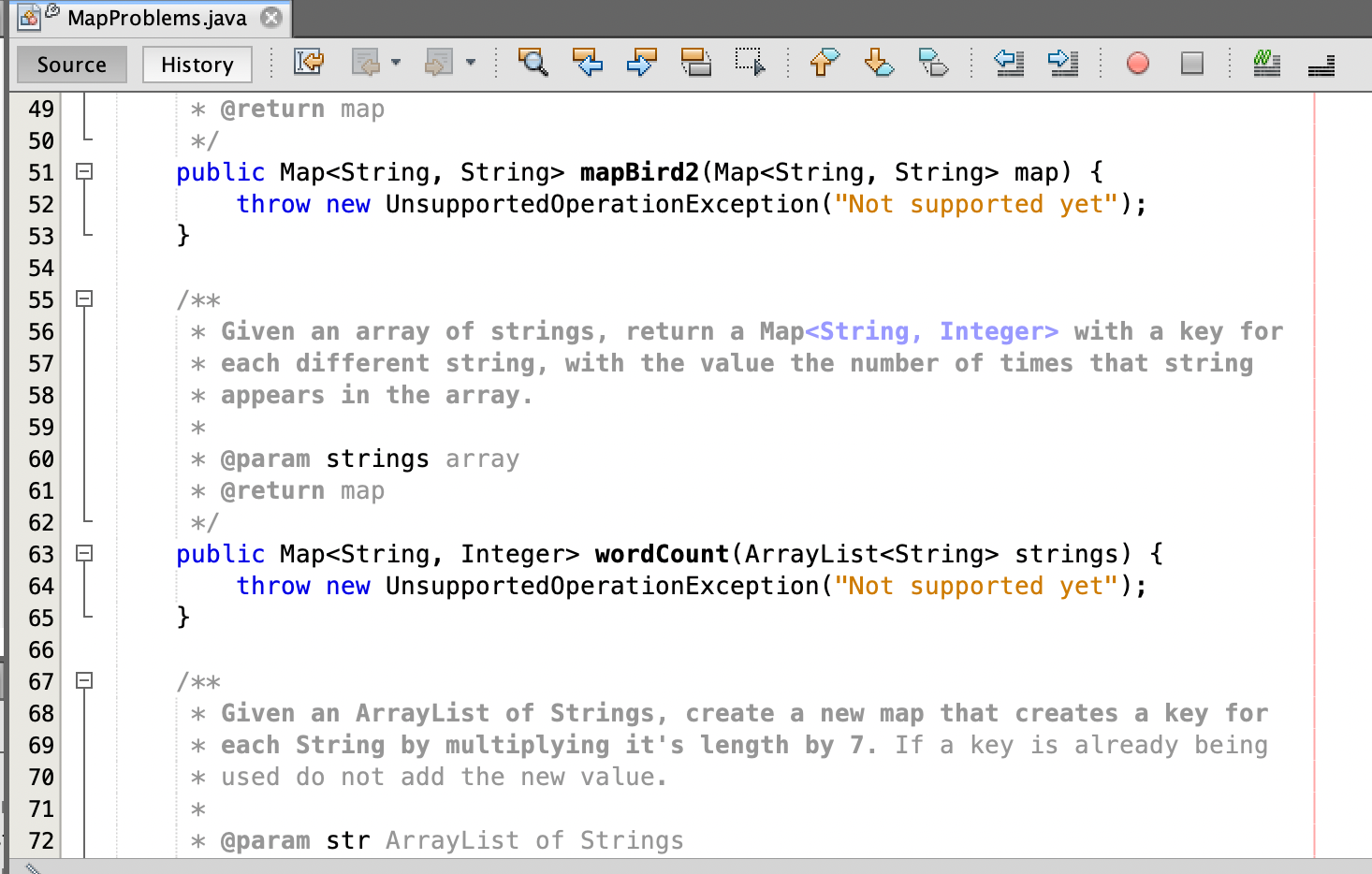 Part 1: Simple Map Exercises Complete the following | Chegg.com