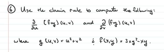 Solved Use the chain rule to compute the following: I (fog) | Chegg.com