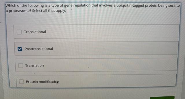 Solved Which of the following is a type of gene regulation | Chegg.com