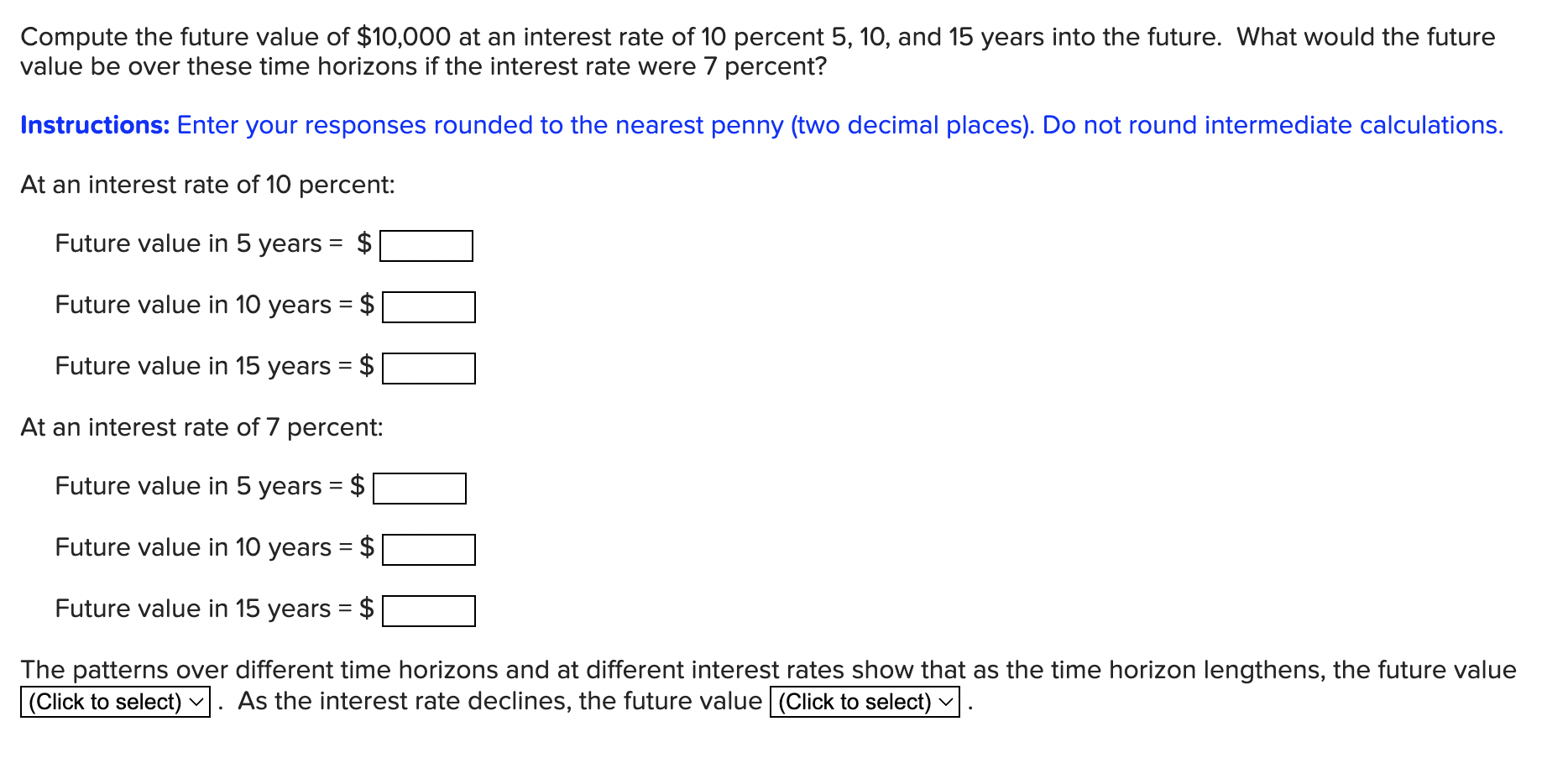 Solved Click to select options: Increase or Decrease or stay | Chegg.com