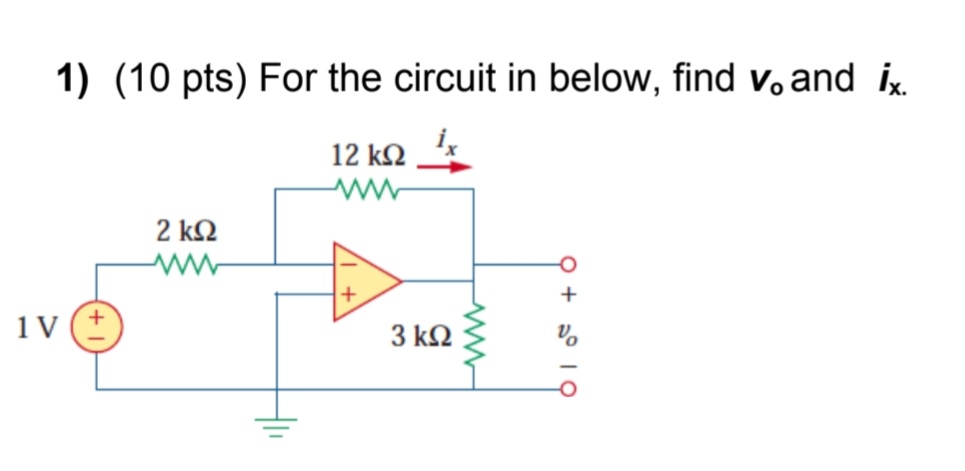 Solved 1) (10 Pts) For The Circuit In Below, Find V0 And I. | Chegg.com