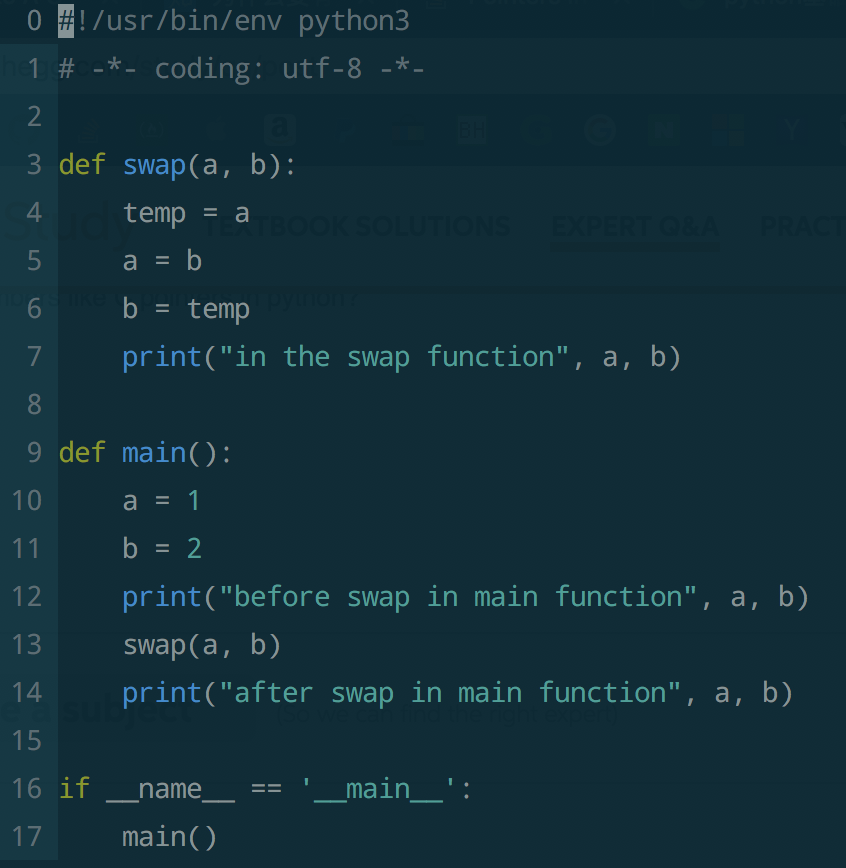 Swap Function In Python