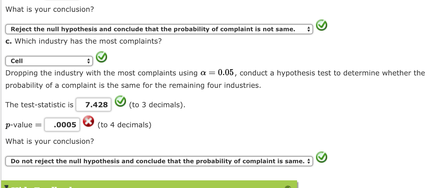 Solved Historically, the industries with the most complaints | Chegg.com