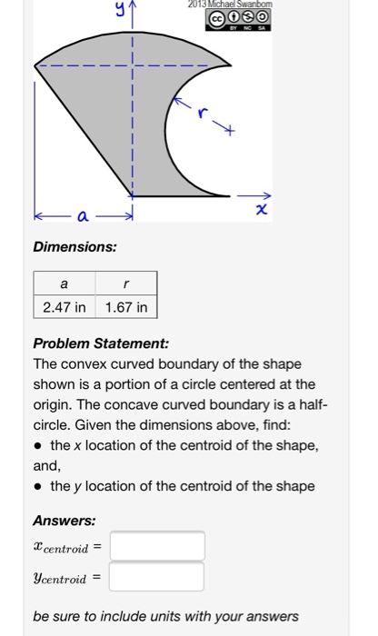 Solved a→ Dimensions: 2.47 in 1.67 in Problem Statement: The | Chegg.com