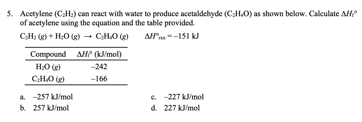 Phản ứng giữa C₂H₂ và H₂O