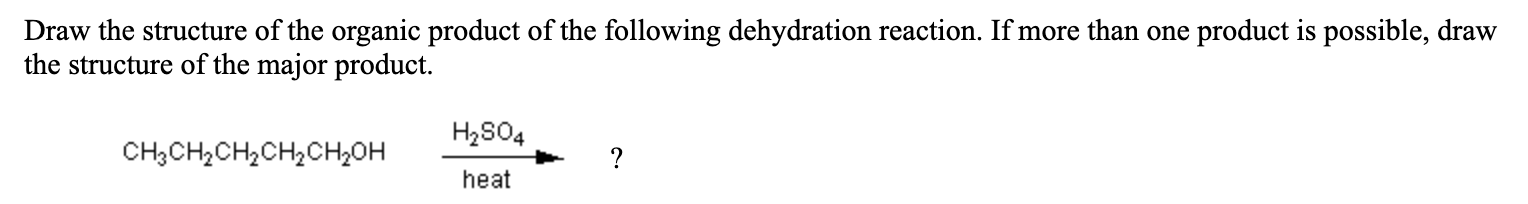 Solved Draw the structure of the organic product of the | Chegg.com