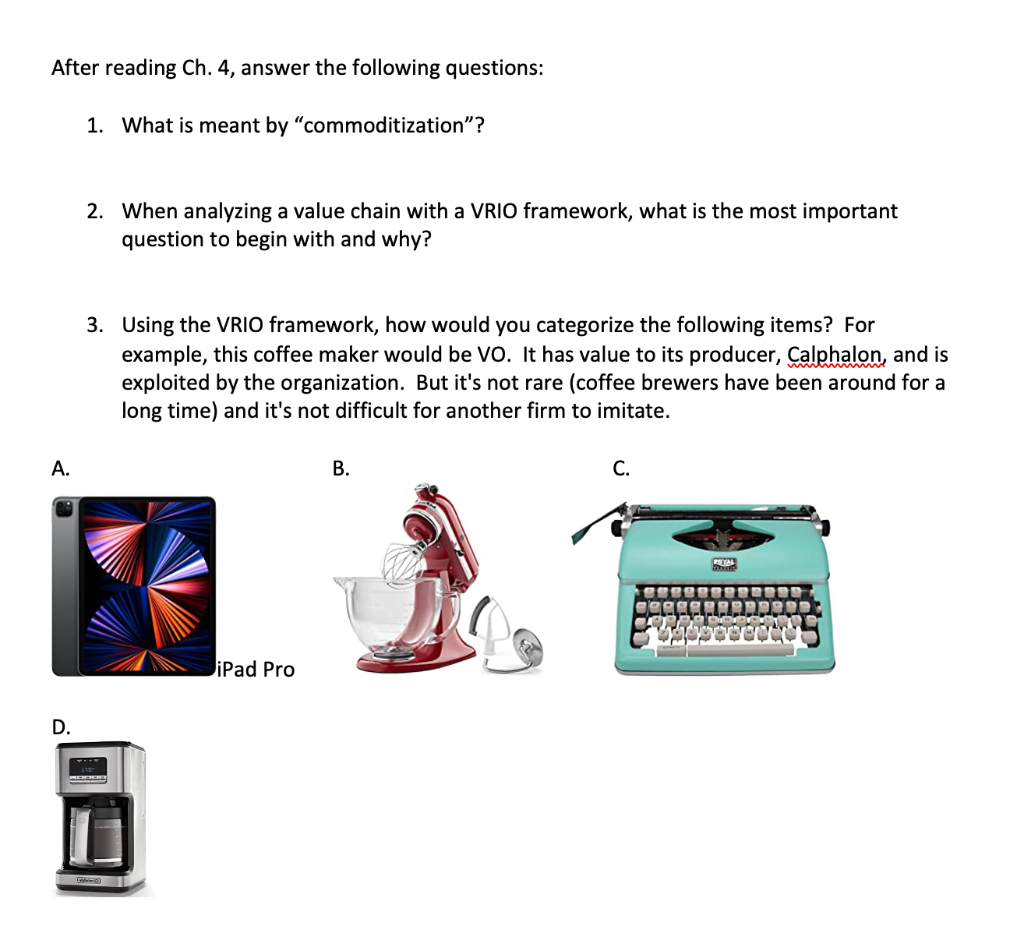 Solved After reading Ch. 4, answer the following questions: | Chegg.com