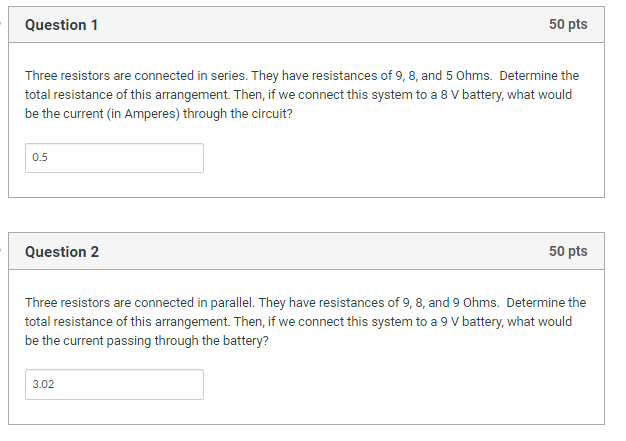 Solved One of my answers is wrong and I do not know why. Are | Chegg.com