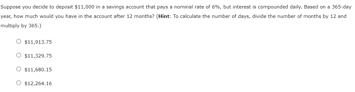 Solved The Number Of Compounding Periods In One Year Is | Chegg.com