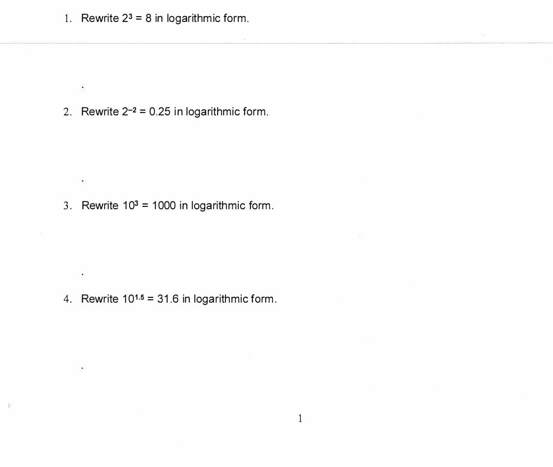 solved-1-rewrite-23-8-in-logarithmic-form-2-rewrite-2-2-chegg