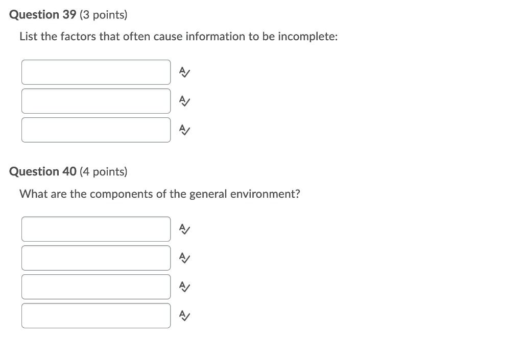 Solved Question 39 (3 points) List the factors that often | Chegg.com