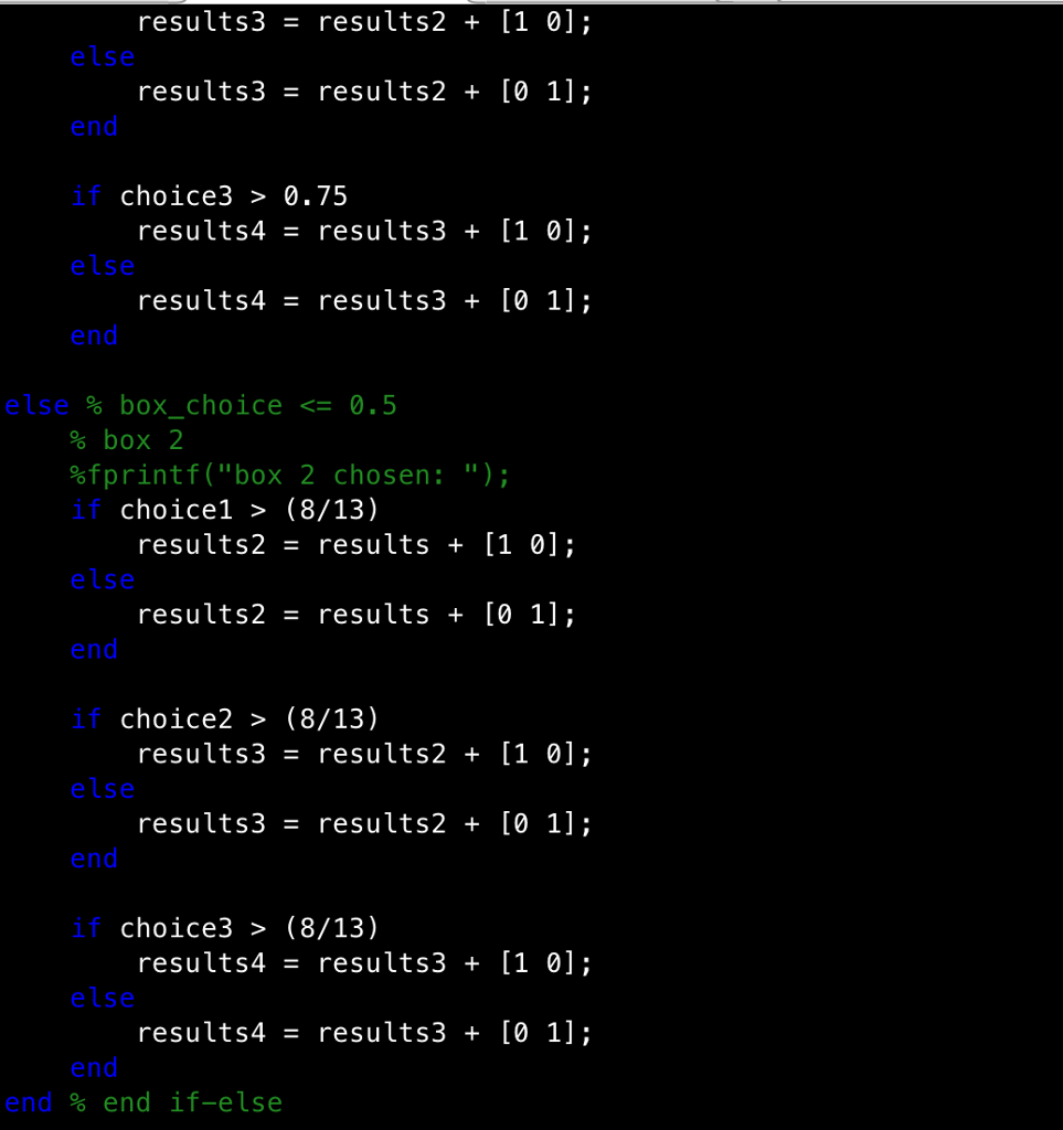 Solved MATLAB probability question I need to find the | Chegg.com