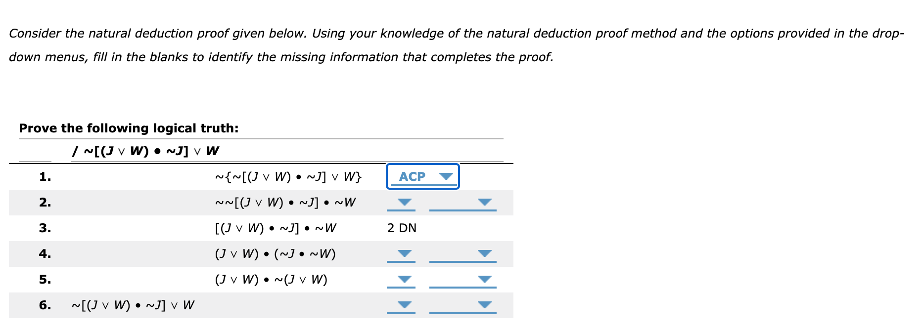 Solved Consider The Natural Deduction Proof Given Below. | Chegg.com