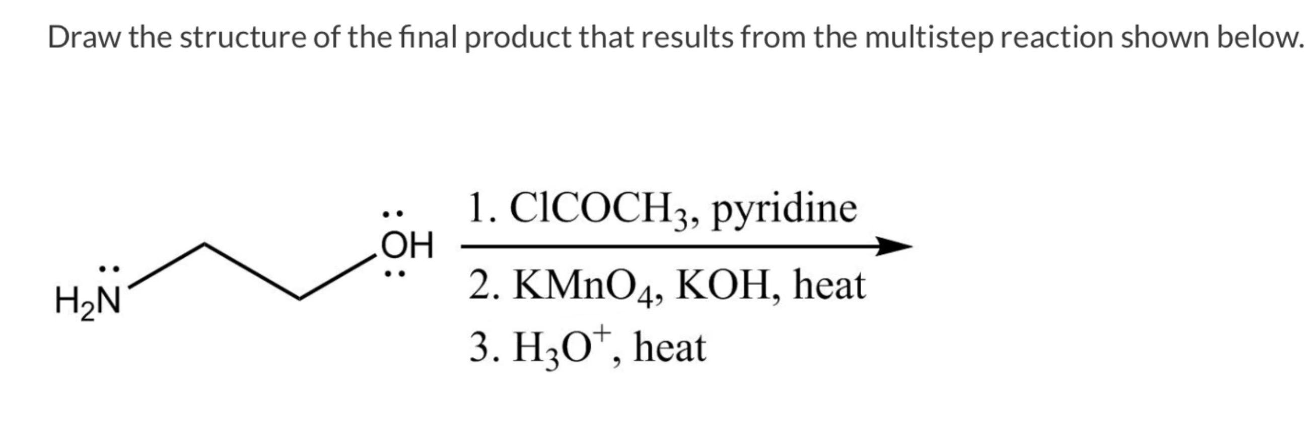 Solved Draw The Structure Of The Final Product That Results Chegg Com